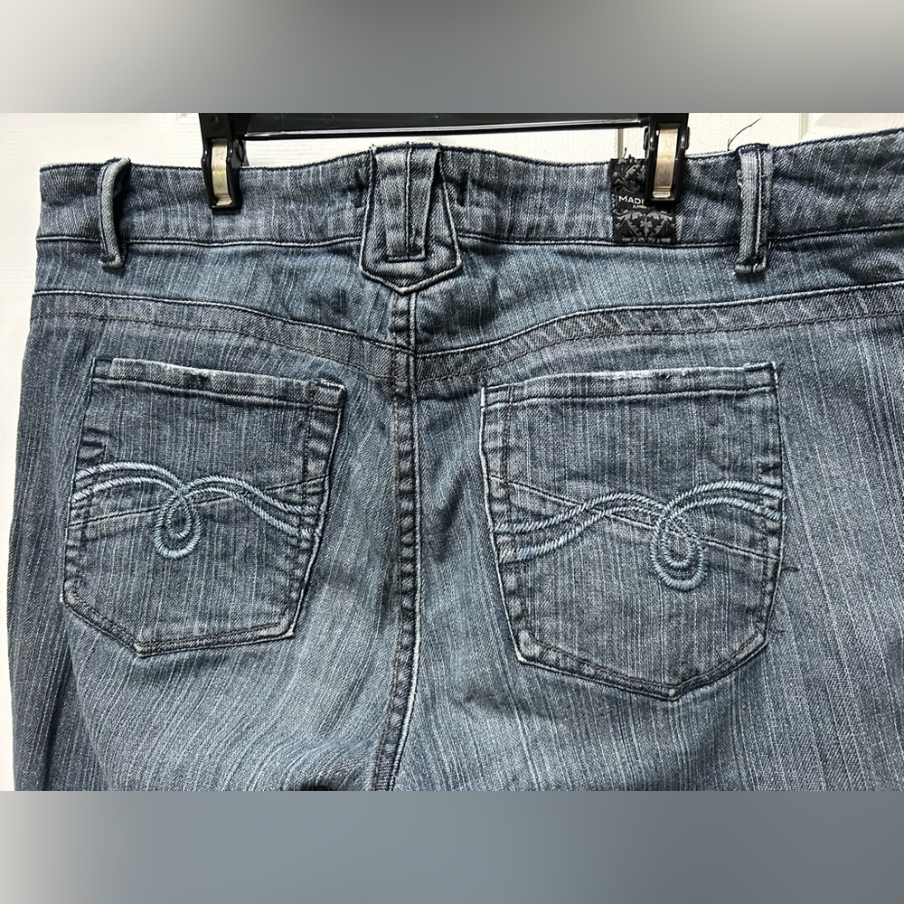 Madison Jeanswear, Classic Blue Women's Bootcut Denim Jeans, sz 14, good cond. - Picture 4 of 8